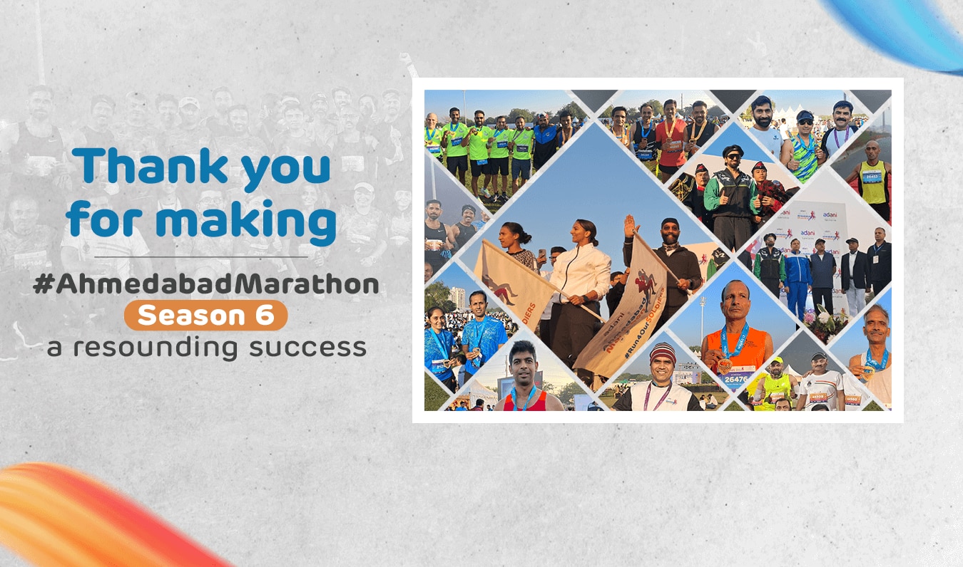 Ahmedabad Marathon - Thankyou Runners