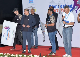 Adani Ahmedabad Marathon 2019 - Half Marathon Flag Off