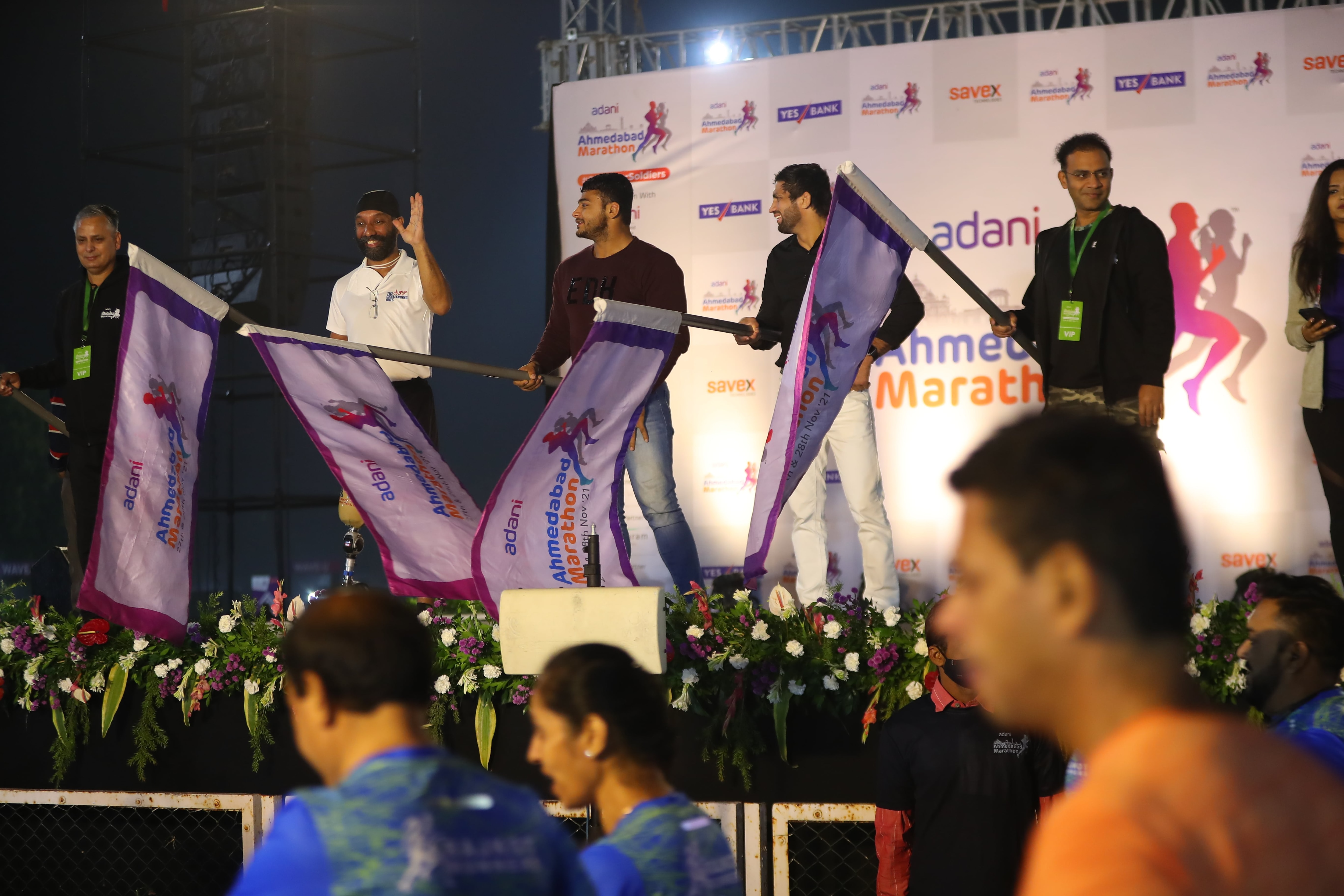 Adani Ahmedabad Marathon 2019 - Half Marathon Flag Off