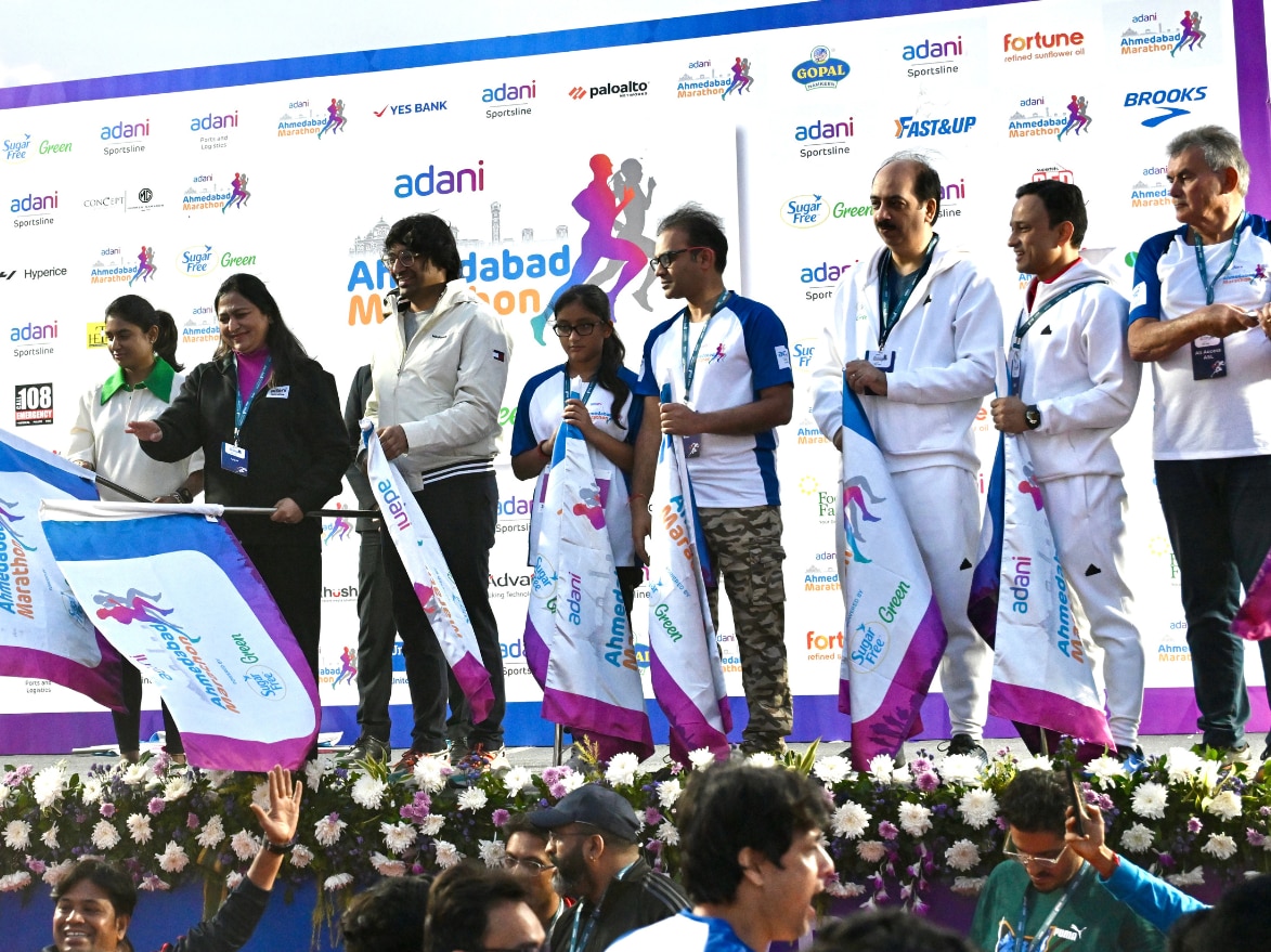 Adani Ahmedabad Marathon 2023 - 10 Km Run Flag Off