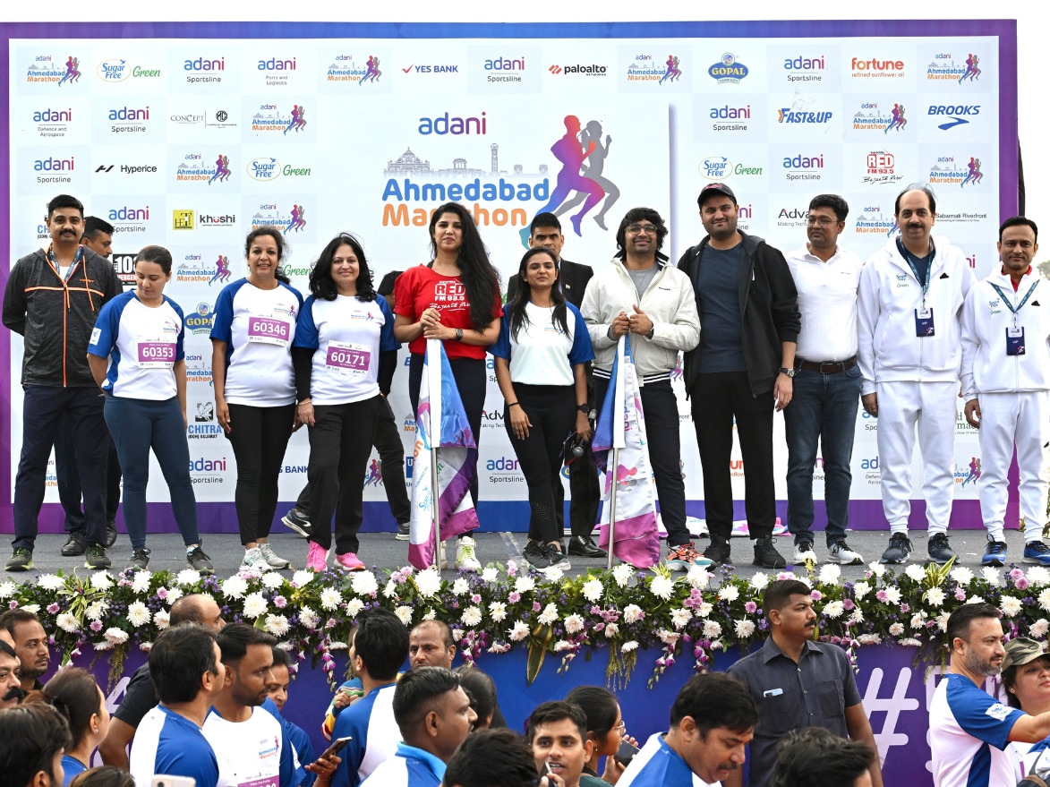 Adani Ahmedabad Marathon 2023 - 5 Km Run Flag Off